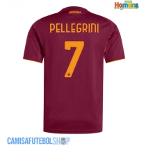 Camisa de time de futebol AS Roma Lorenzo Pellegrini #7 Replicas 1º Equipamento 2025-26 Manga Curta